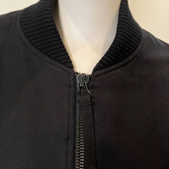 HELMUT LANG 2003 Re-Edition Black Bondage Strap Cotton Blend Bomber- Men’s M - Picture 6 of 10